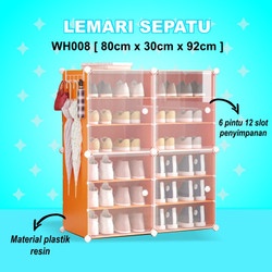 COD Rak Sepatu Anti Debu Tebal Shoe Rack Portable Serbaguna Kotak Sepatu Portable lemari Untuk ruang tamu dan kamar tidur Lemari Plastik Premium