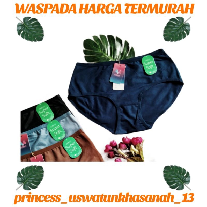 12 PCS (1 LUSIN) ART 034 | Celana Dalam Wanita Oreo Art BF1239 Super Soft I CD Perempuan Oreo Art BF