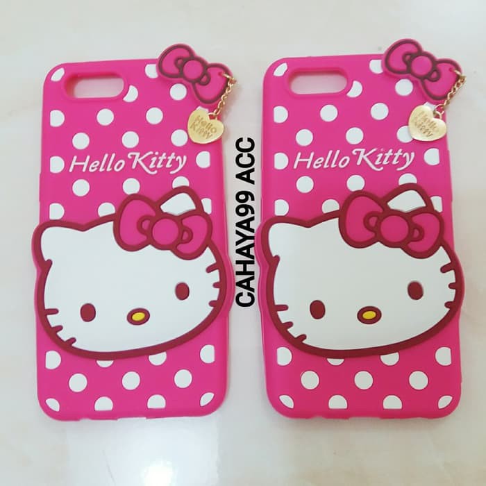 barokah case 3d hello kitty oppo a3s karakter boneka softcase