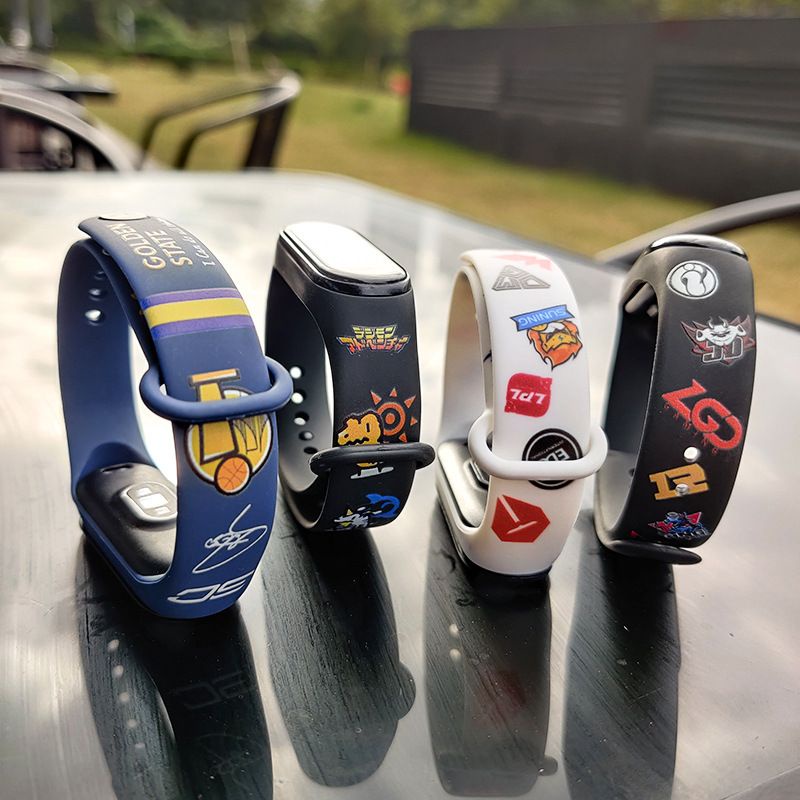 Strap Xiaomi Miband 3/4/5/6/7 Xiaomi Mi Band 7 Mi Band 6 Tali Pengganti Mi Band 4 Mi Band 3 Anime dan Cartoon