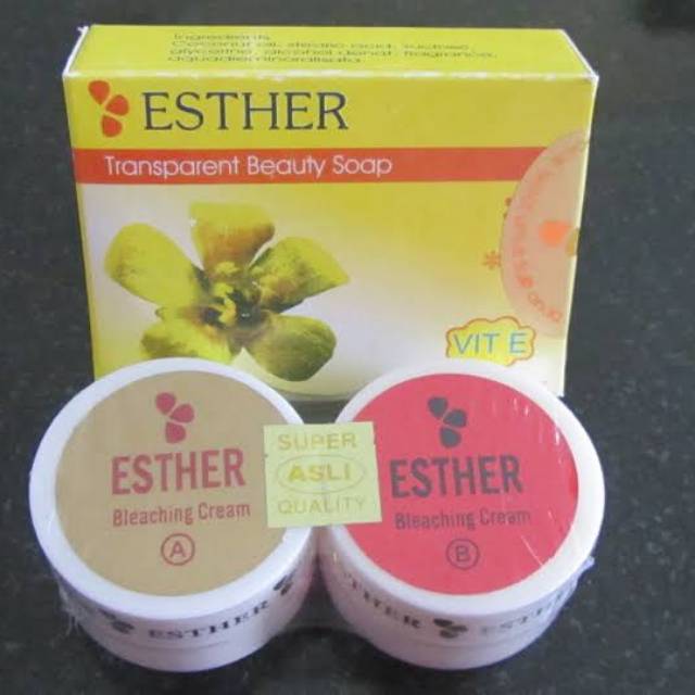Paket Cream Esther AB Dengan Sabun Kulit Flek Bleaching A B