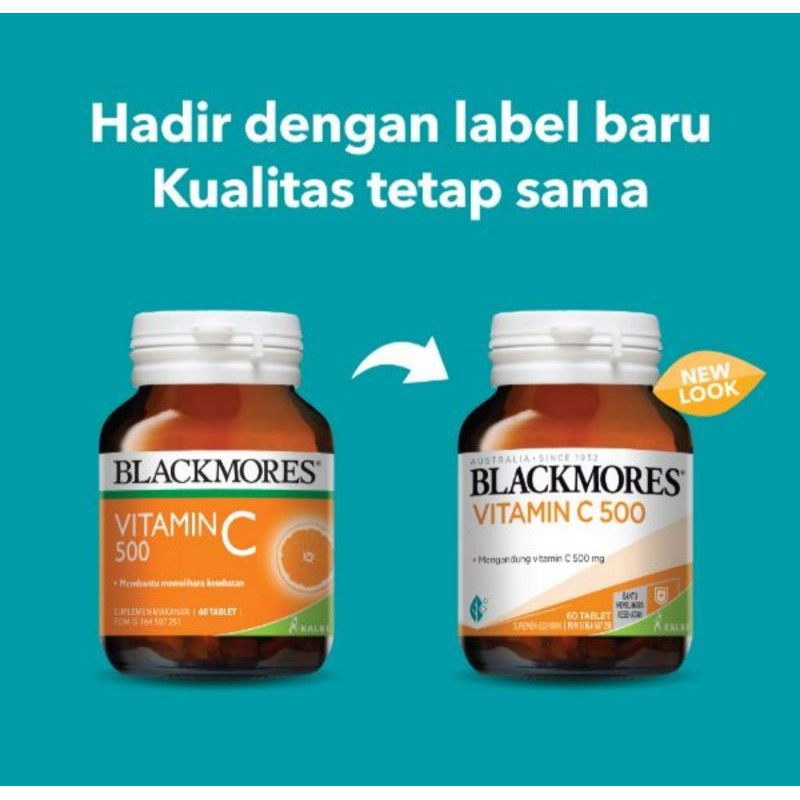 Blackmores Vitamin C 500mg isi 60kaps BPOM