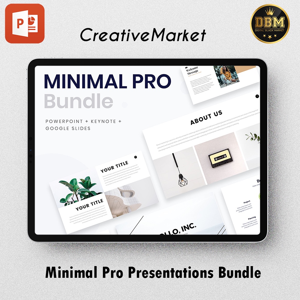 Minimal Pro Presentations Bundle - Power Point Template