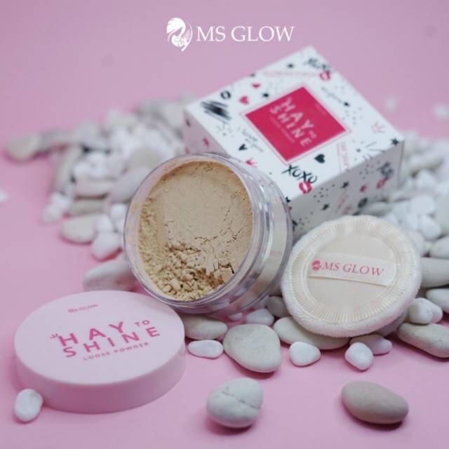 Loose powder ms glow bedak ms glow-1