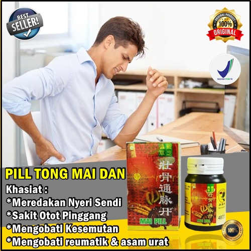 

BARU Mai Pil obat rematik asam urat nyeri sendi paling laris dari china PT Herba tong mai dan BPOM