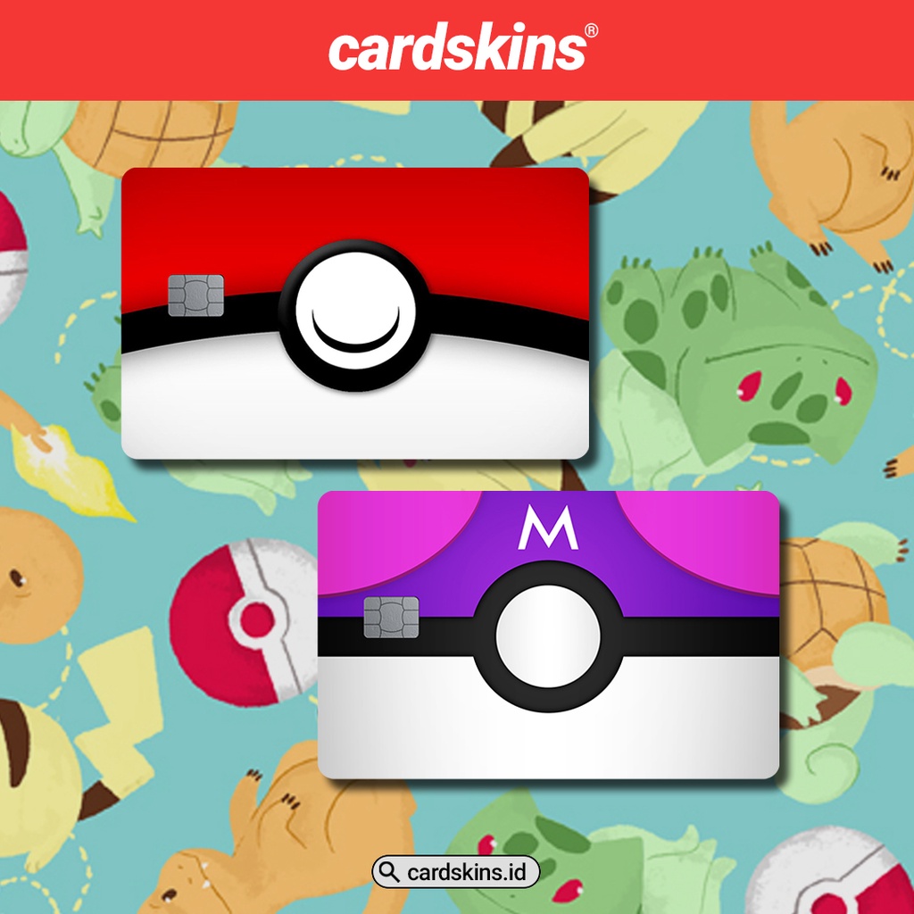 POKEBALL | GARSKIN / STICKER KARTU ATM / SKIN KARTU ATM / DEBIT / CREDIT / EMONEY / FLAZZ | CARDSKINS