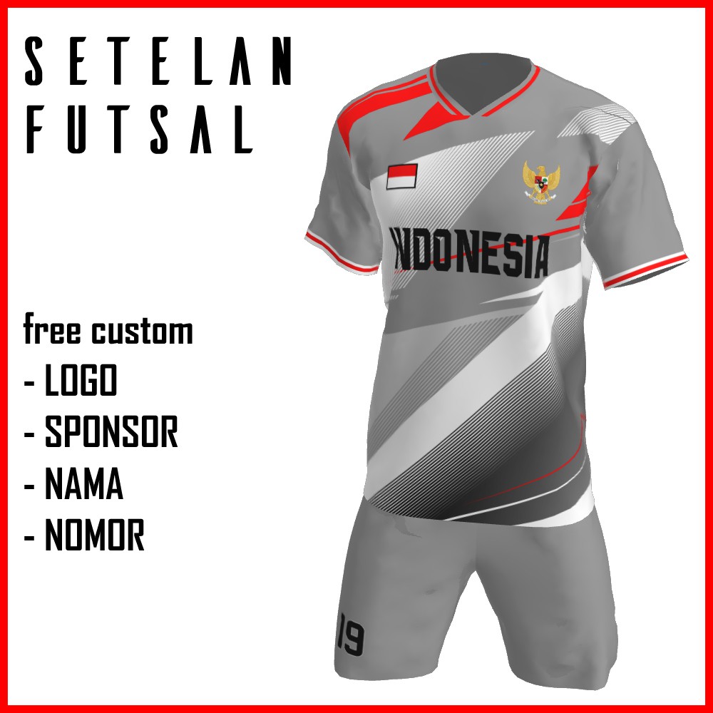Bikin Jersey Futsal Custom Printing , Baju Kaos Jersey Setelan