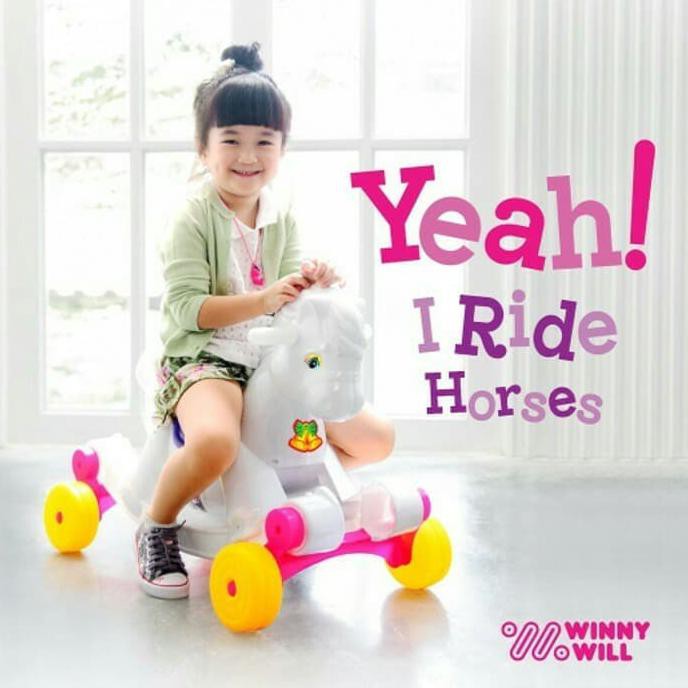 mainan anak mainan dorong kuda kuda an