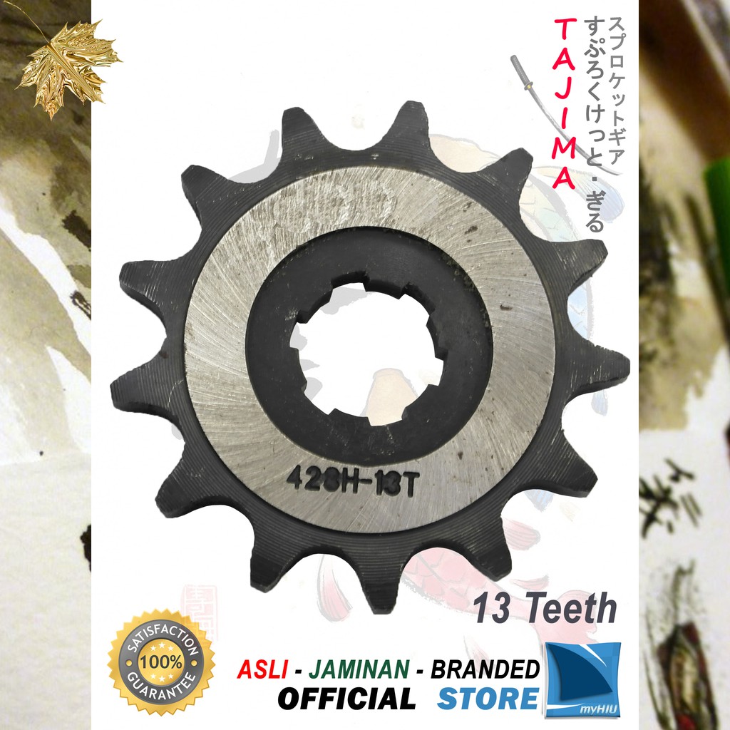 Gigi Tarik 13T ~ 14T KAWASAKI Blitz Gir Depan - Front Sprocket Gear TAJIMA