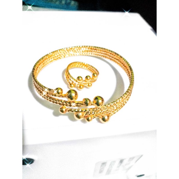 gelang tangan wanita free cincin motif melintir asli anti luntur