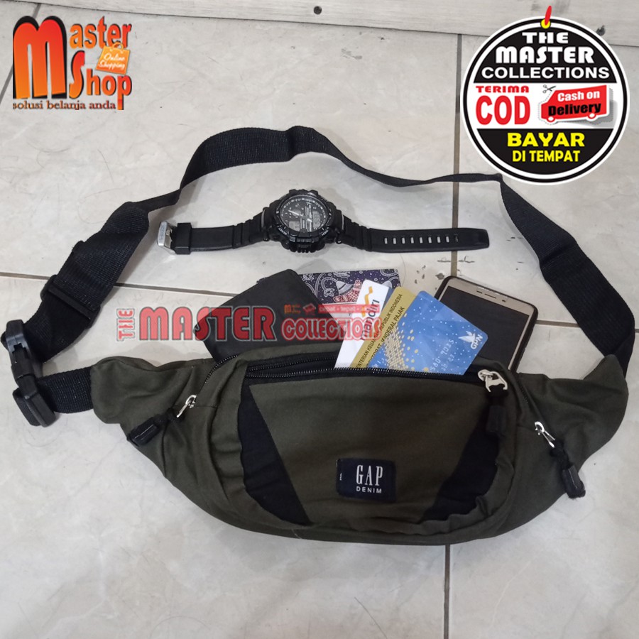 TAS SELEMPANG PRIA WAIST BAG HEYLOOKTas Pinggang Pria Waist Bag Sling Waistbag Selempang Slempang