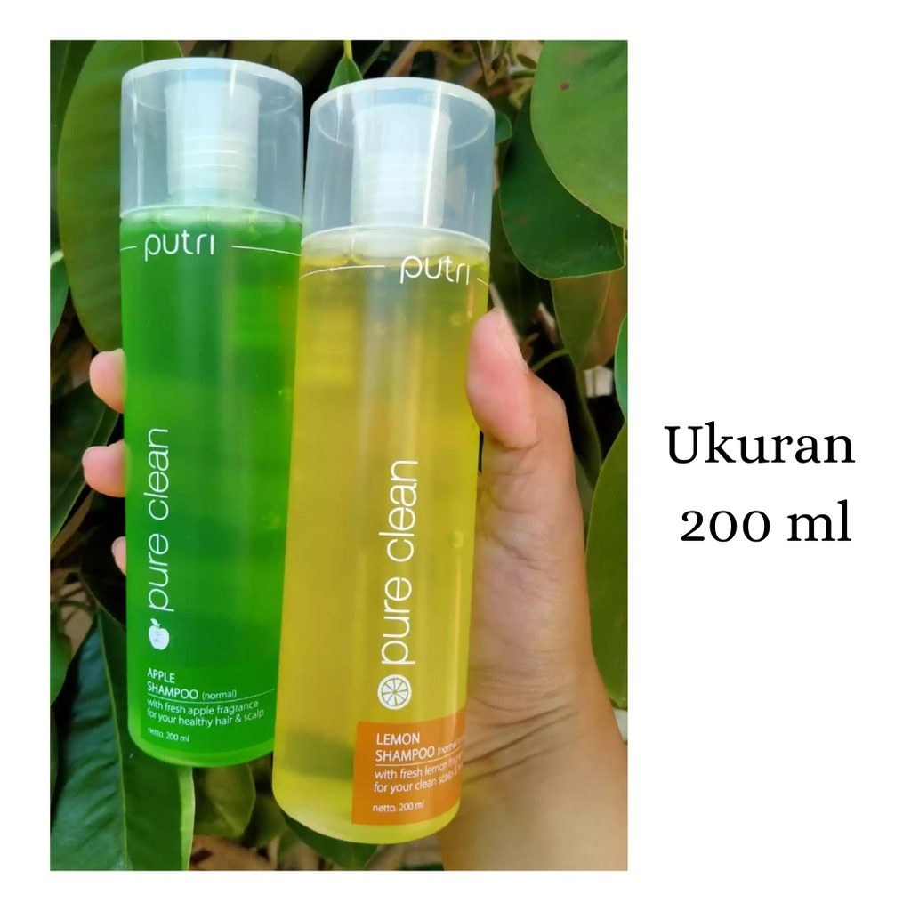 Putri Pure Clean Shampoo Apel Lemon 200 ml/ 450 ml