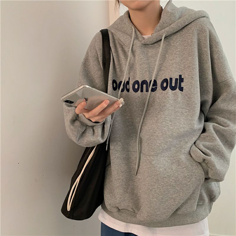 (S - 6XL) Hoodie BIGSIZE Korean Style Harajuku Oversize ODD ONE OUT OOD Jaket Jumper Mustrad Kuning Kunyit Jumbo Unisex S M L XXL 3XL 4L XXXXXL 6L