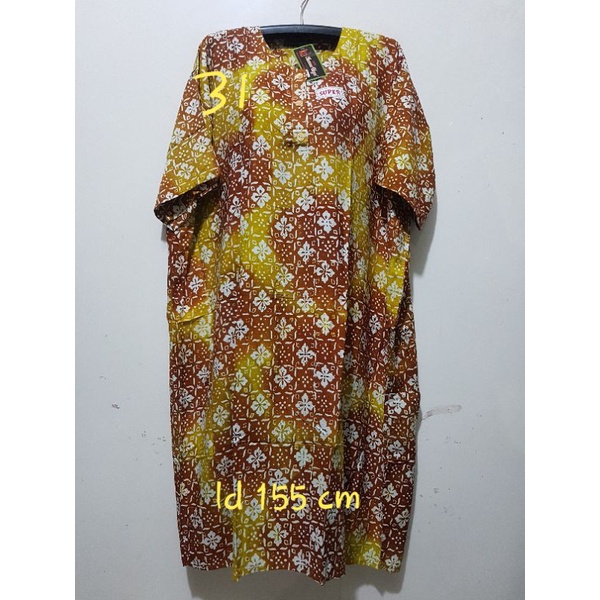YULI - DASTER L5 REMEK LD 140 - 150 CM PB 110 CM BATIK KENCANA UNGU LABEL HITAM KUH-No 31