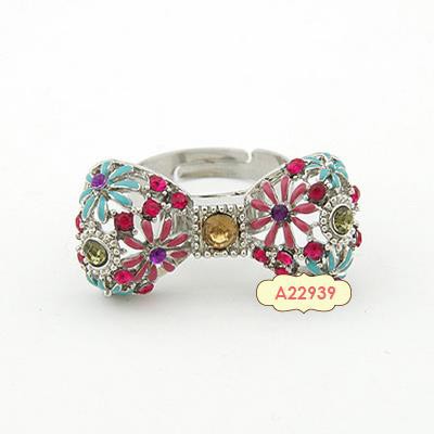 LRC Cincin Fashion Bow Alloy Korean Rings