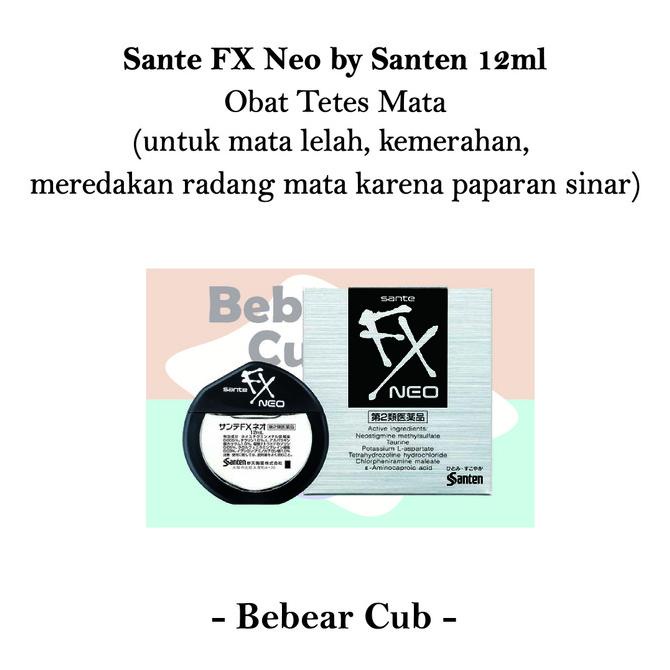 ORIGINAL Santen Sante FX Neo Cooling Eye Drops Japan, Obat Tetes Mata Jepang Murah