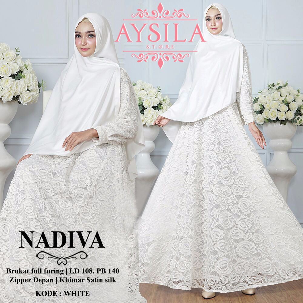 nadiva syari dress/dress brokat/syari brokat