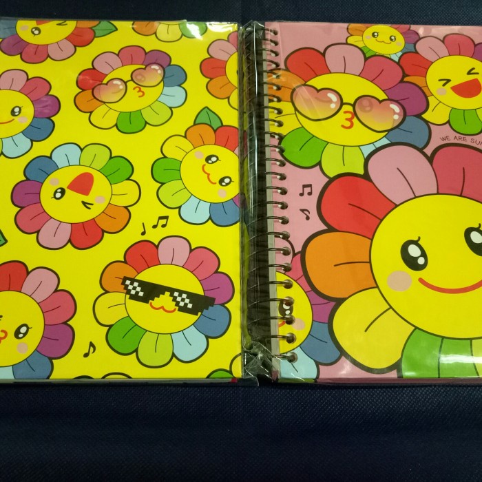 

Dijual Buku Tulis Ring Korea Motif Smile Tebal Promo