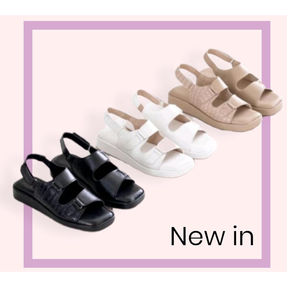 SANDAL SEPATU BIRKEN WANITA KOREA KULIT SINTETIS IMPORT TEBAL KAIT [NEW] G-08