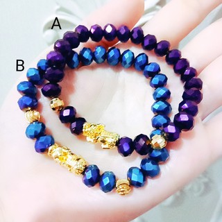  Gelang  Naga Emas Keberuntungan Kristal  Hitam  XUPING 