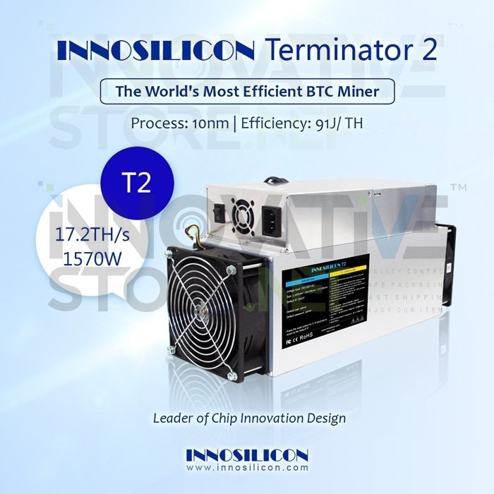 INNOSILICON T2 17.2TH/s With PSU BTC BCH Miner Better Than Antminer S9