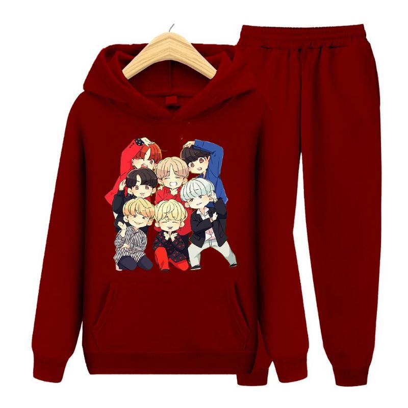 VS-setelan sweater hoodie BTS 03 | ANAK-REMAJA-DEWASA (SET hoodie BTS 03)