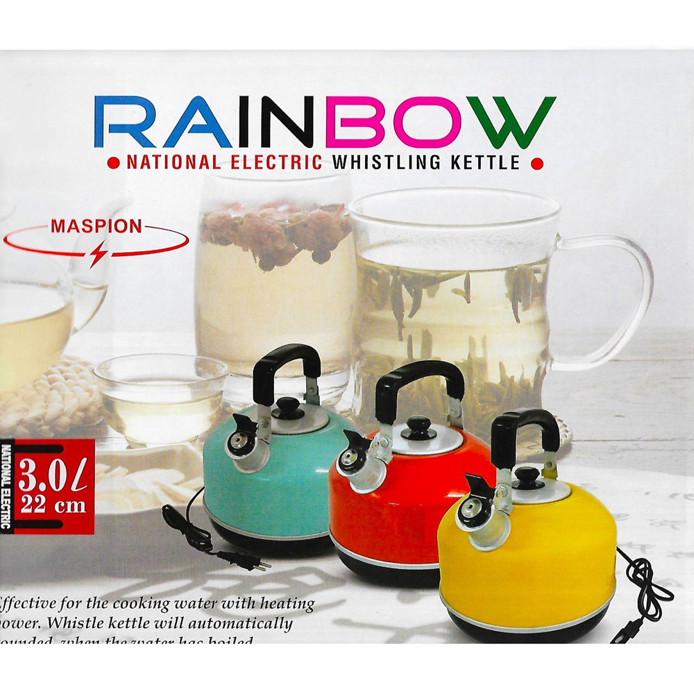 Teko Bunyi Listrik Maspion 22 Aluminium Rainbow