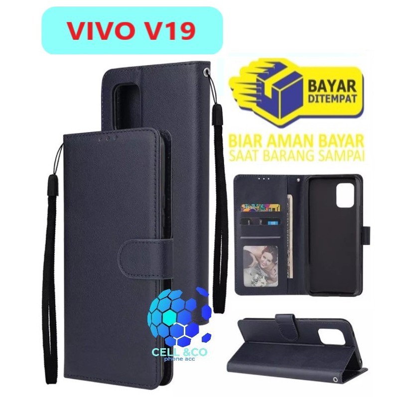 Flip cover VIVO V19 Flip case buka tutup kesing hp casing hp flip case leather wallet