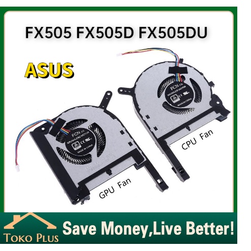 Fan Kipas Laptop ASUS CPU GPU Pengganti Cooling Fan Laptop Untuk Laptop Strix Tuf Laptop Asus FX505 