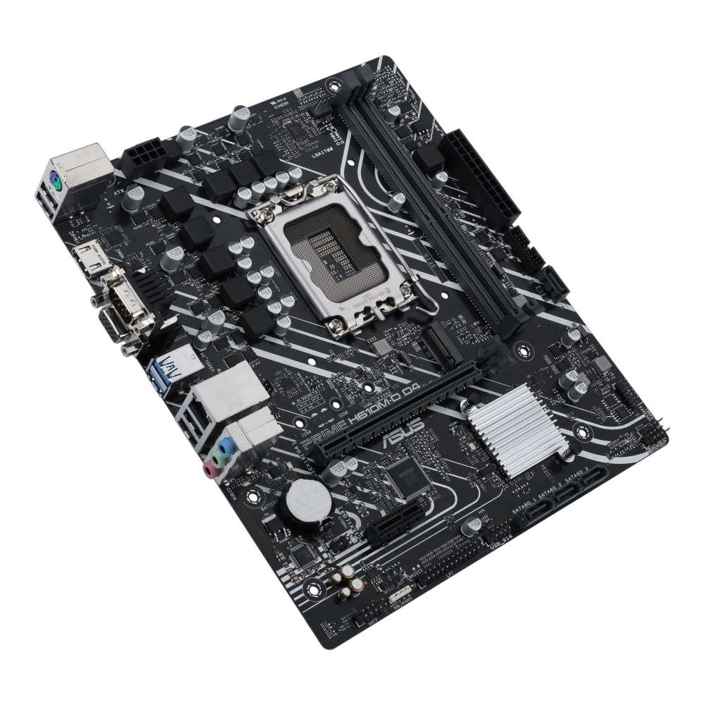 ASUS PRIME H610M-D D4-CSM | Motherboard Intel Gen 12 LGA1700 DDR4 H610