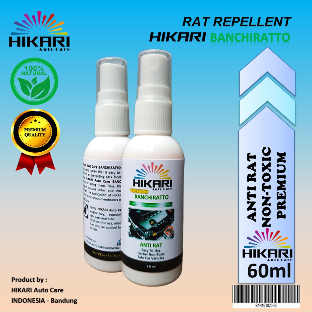 Cairan Obat Pengusir Tikus Kap mesin Mobil Rumah Kantor Paling Ampuh / Anti Rat Repellent Spray