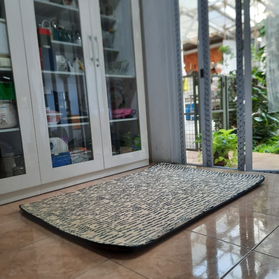 Karpet Busa FONIX Malaysia Bulu Super Lembut Anti Slip 100x150 Minimalis F138, Rasfur Korea-1