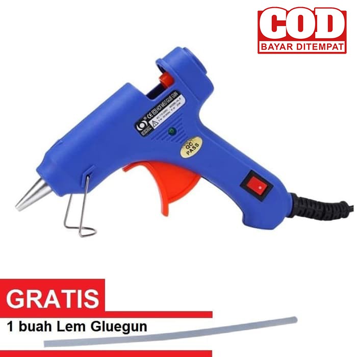 Lem Tembak 20Watt Hot Melt Glue Gun YB703 - Biru | Shopee Indonesia