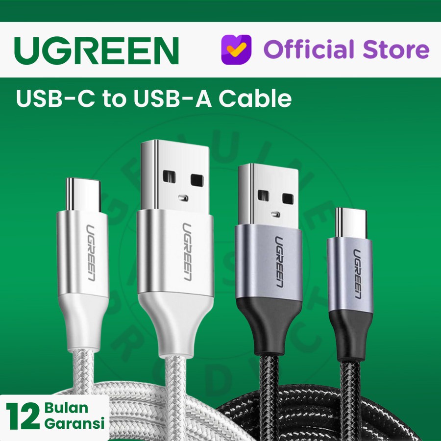 UGREEN Kabel USB-C to USB-A Nylon Braided - US288