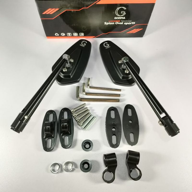 Spion tomok Gozima Model Spion Oval Sport New Edition Aerox Xeon Mio beat R15 Vixion Byson PCX ADV 155 ninja 250 Fi Universal motor