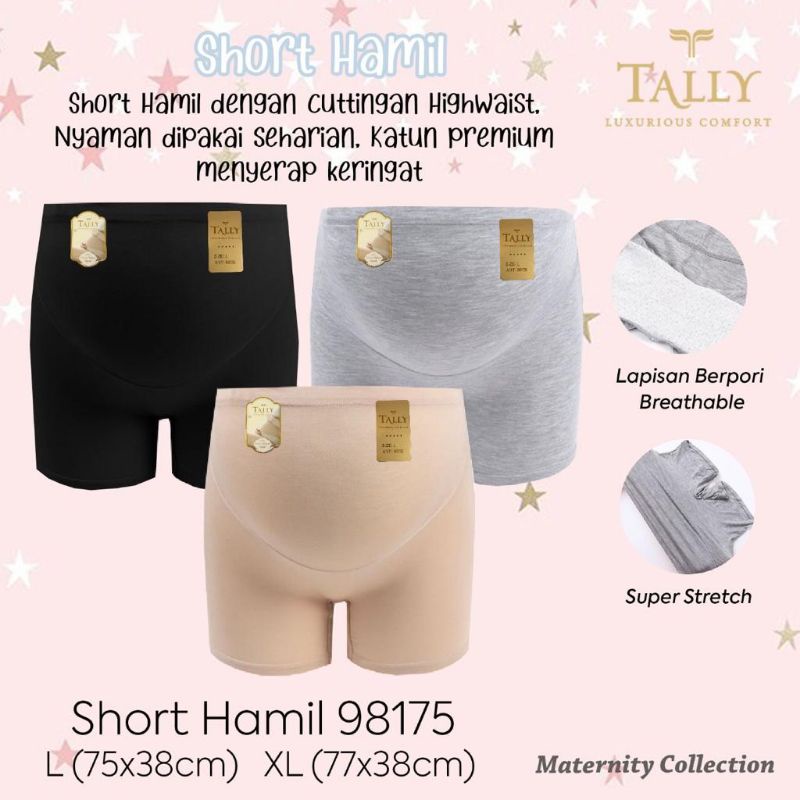 TALLY CD CELANA SHORT HAMIL 98175 | SIZE L-XL | BAHAN KATUN PREMIUM