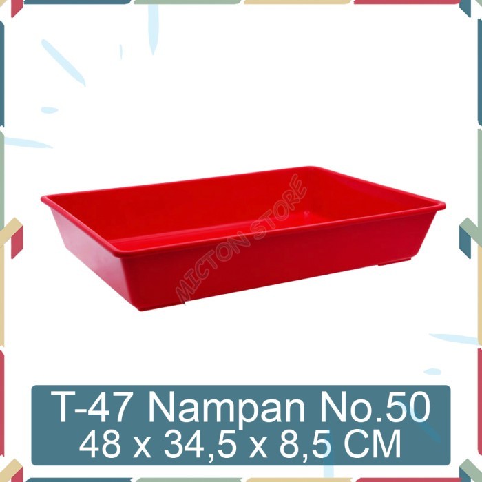 MICTON Lion Star Basic Home T-47 Nampan Segi No 50 Baki Plastik Tray 3