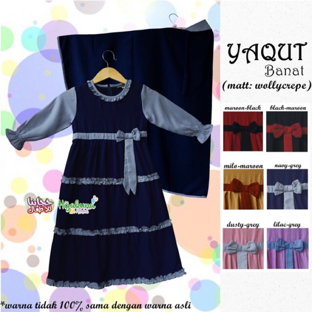 Gamis Anak Syar'i Yaqut by Hijabuna