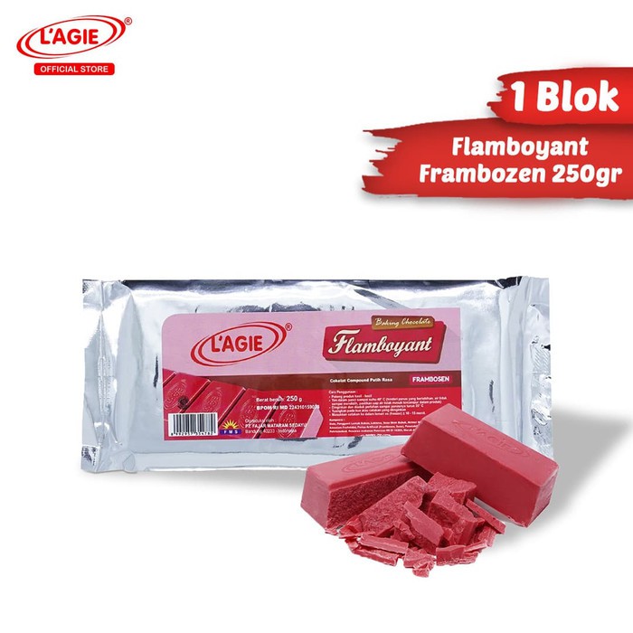 

Lagie Flamboyant Coklat Blok 250 Gr Merah