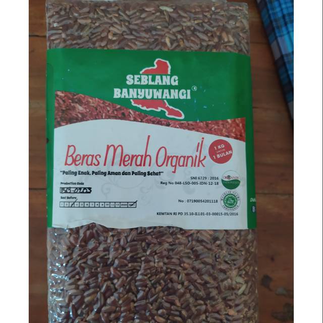 

BERAS MERAH ORGANIK 1KG