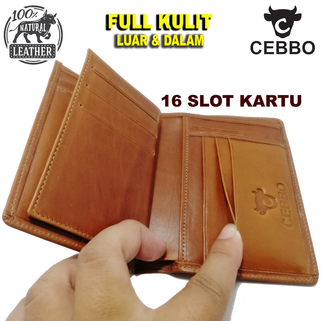 Dompet kulit pria FULL KULIT Asli sapi Original CEBBO