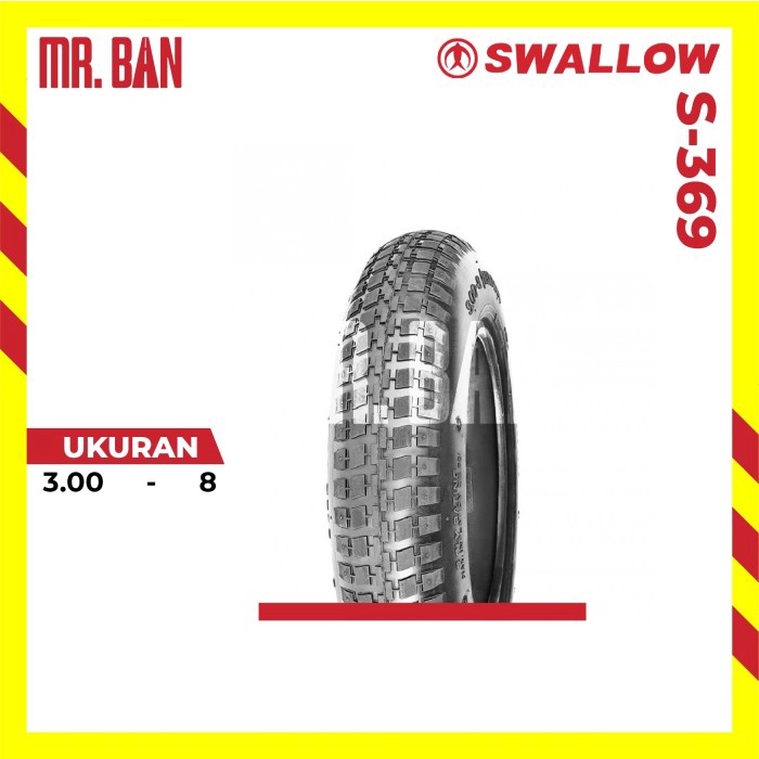 Ban Luar Gerobak Angkong Ukuran 300 ring 8 S-369 TT