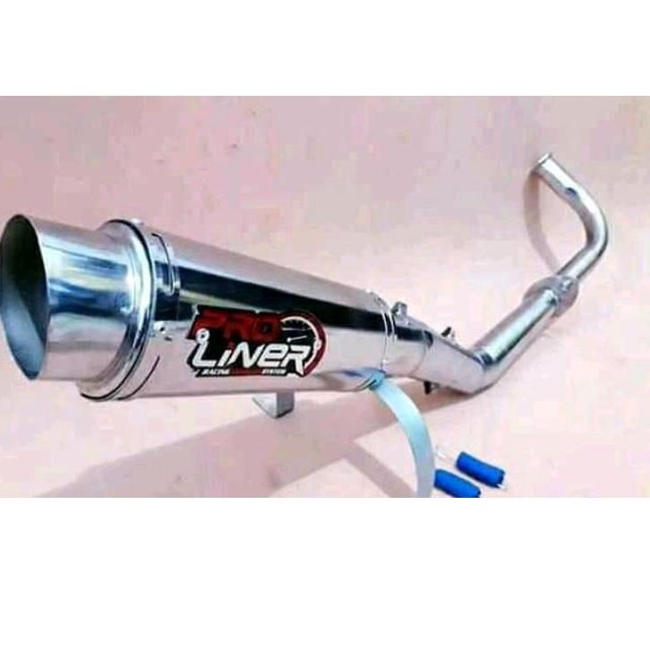LANGSUNG ATC.. Knalpot Racing prolinear full crum Supra x/Supra fit/Jupiter z/Vega r/Revo/karisma/Bl