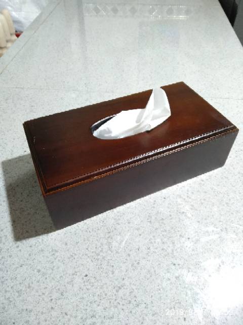 Walnut Tissue Box / Kotak Tisu Kayu / Tempat Tissue / Tissue Box Kayu