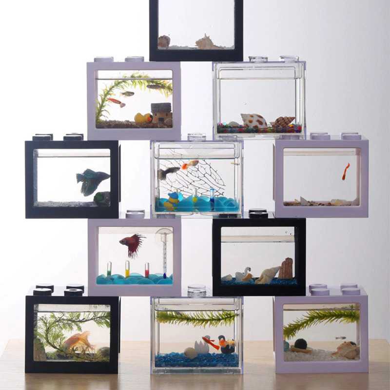 TOPINCN Aquarium Mini Lego Block