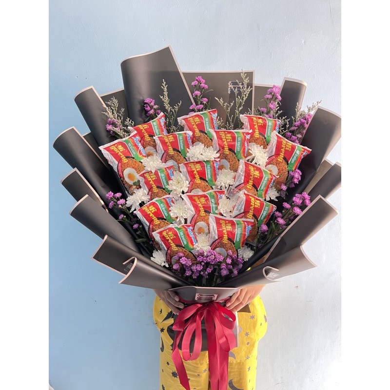 

Snack Indomie Flowers bouquet / buket bunga / hadiah ulang tahun / hadiah wisuda / flowers buket / bouquet bunga