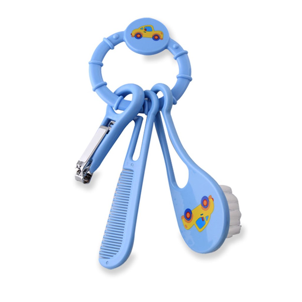 Lusty Bunny Manicure Set / Sisir Gunting Kuku Bayi 3in1-Car Biru