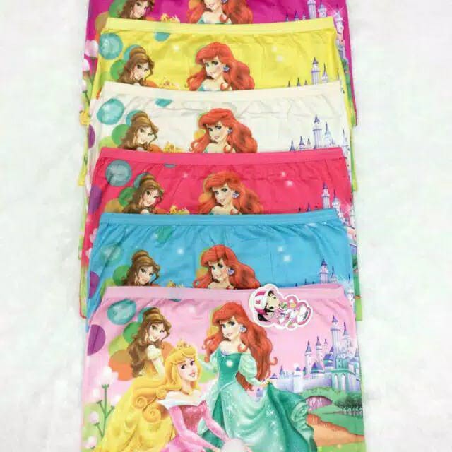 3 PCS FREYA KIDS/Celana boxer anak Perempuan Princes/Boxer anak cewek/Art Mailing