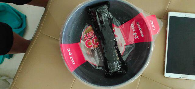 Cypruz Panci Keramik 24 Cm Wajan Tumis Anti Lengket Evl-fp-0641-24