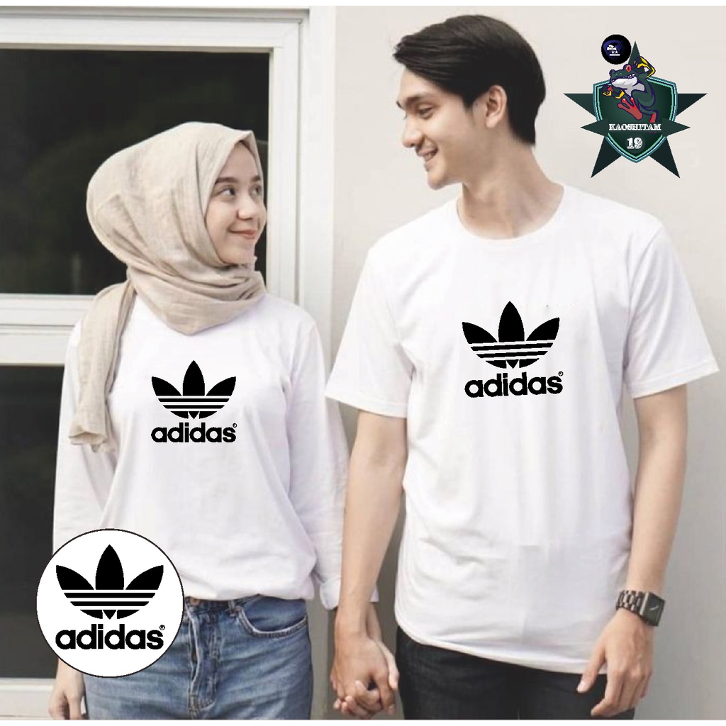 Kaos Adidas Dewasa Couple Band Anime Lengan Panjang dan Pendek [BISA COD] HARGA SATUAN PUTIH JB19